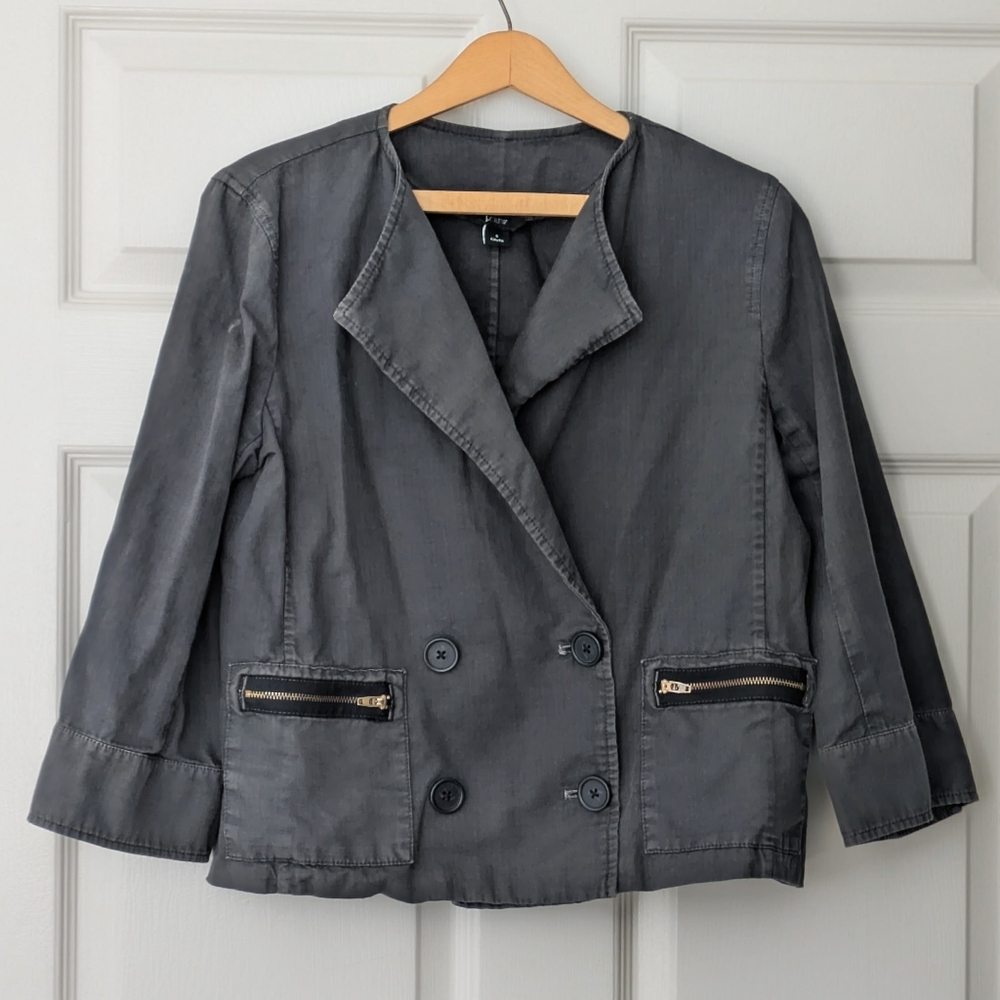 J. Crew City Fit Cropped Twill ModernJacket Prototype Sample 40" Bust Size 6